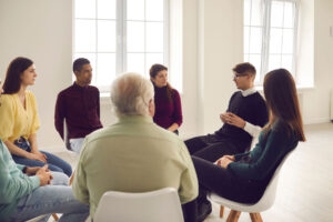 People discuss benefits of group therapy for depression